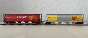 6 x Canadian 4-Bay Cylindrical Covered Hopper