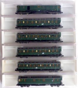 6x Fleischmann Reisezugwagen der DRG, Ep II,, Top in OVP!