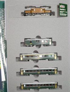 Kato 10-1987 Set mit RhB Krokodil + 4 Wagen