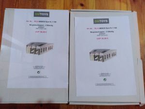 2x Bausatz 3 st&auml;ndiger Lokschuppen