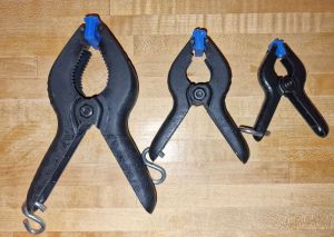 Klemmzwingen - drei verschiedene Gr&ouml;&szlig;en