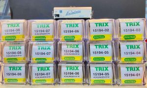 11x Minitrix 15194-... K&uuml;hlwagen `L&ouml;wenbr&auml;u M&Uuml;NCHEN` 