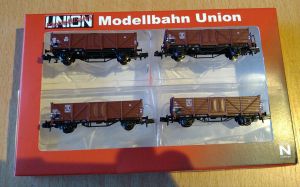 M. Union MU-N-G10001 G&uuml;terwagen-Set Omm 37 der DB (Ep. III)