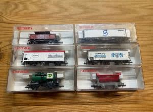 Fleischmann Spur N G&uuml;terwagen Konvolut mit OVP