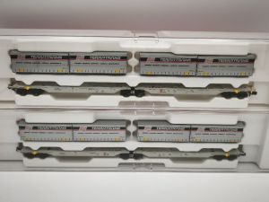Spur N Fleischmann 825322 2er Set Gelenk-Tragwagen Terratrans OVP