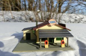 POLA 307 Shell-Tankstelle. Lackiert.