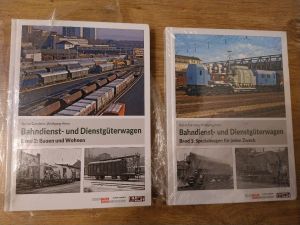 Nagelneu 2 B&uuml;cher Stefan Carstens Bahndienst- und Dienstg&uuml;terwagen Band 1+2
