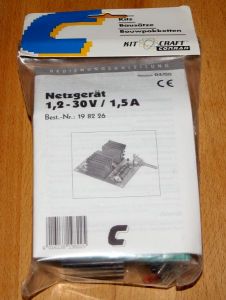  Modellbahn Netzger&auml;t 1,2 - 30 V - Bausatz