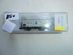 Minitrix 15960  Gedeckter G&uuml;twagen mit Brhs. siehe Beschreibung