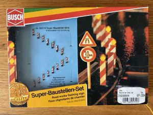 Busch 5957 Warnbaken Super-Baustellenblitz OVP & NEU