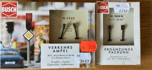 Busch 5943 + 5944 Verkehrsampel mit Schaltung OVP & NEU