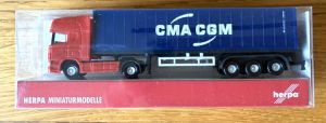 Herpa 065443 Scania R TL Container-Sattelzug "CMA/CGM" NEU / OVP