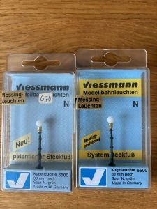 2 x Viessmann 6500 Kugelleuchte NEU / OVP
