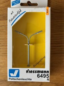Viessmann 6495 Peitschenleuchte doppelt NEU / OVP