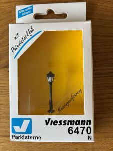 Viessmann 6470 Parklaterne schwarz NEU / OVP
