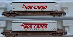 2 Containerwagen DSB NOR-CARGO #14