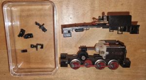 Fahrwerk f&uuml;r Zahnradlok komplett mit Motor