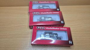 3 Modellbahn Union Kesselwagen EVA