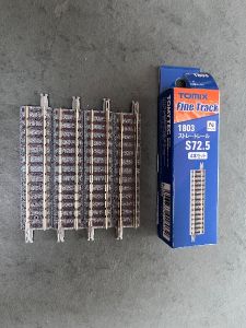 4 gerade Gleise 72,5mm