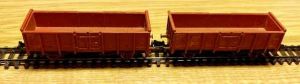 2 St&uuml;ck Hochbordwagen Fleischmann DB braun