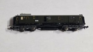 Minitrix 13189 Gep&auml;ckwagen (bayrische Bauart) gr&uuml;n