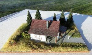 Spur N Diorama Pola 244, Alte Dorfschmiede, 21,5 x 16 cm.