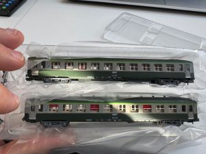 2-tlg. Schnellzugwagenset SNCF DEV U50 B10