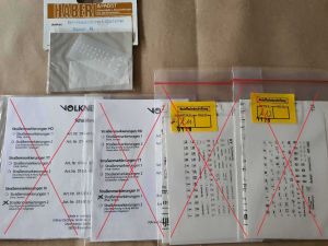 Diverse Beschriftungen