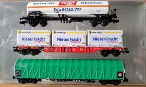 Minitrix 15303 G&uuml;terwagen-Set der DB (Ep. VI)