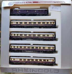 Wagen-Set Rheingold, beleuchtete Tischlampen  (6.275)