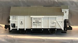 Fleischmann W&auml;rmeschutzwagen "Oskar Kerstgens" mit Bremserhaus der  K.P.E.V.