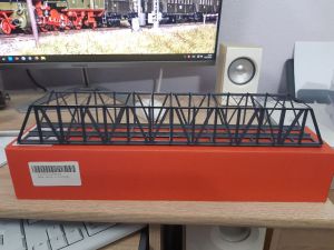  2x Kastenbr&uuml;cke 2-gleisig aus Metall 