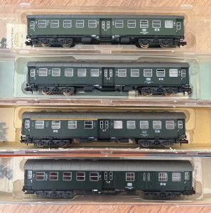 4 Stk. Roco Umbauwagen 4-achsig