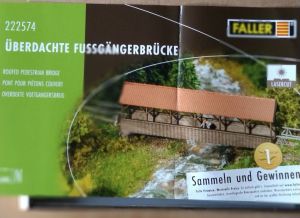Faller 222574 &Uuml;berdachte Fu&szlig;g&auml;ngerbr&uuml;cke als Bausatz