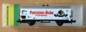 Minitrix 13227  Bierwagen Ibhlpqrs "Patrizier Br&auml;u" der DB (Ep. IV)