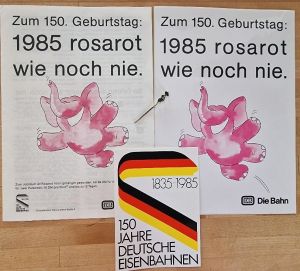 zwei Aufkleber und sonstiges DB-Matarial