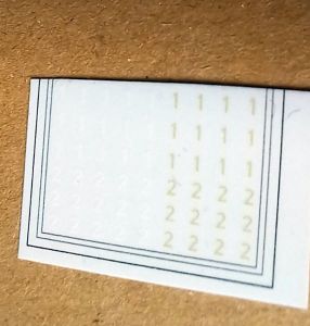 Decals - F&uuml;hrerstandsnummern 1&2