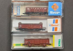 3 Offene G&uuml;terwagen der SNCF Epoche IV