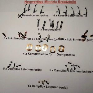 verschiedene Ersatzteile f&uuml;r Loks