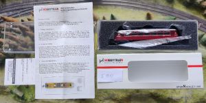 Schienenbus MAN, Motorwagen VT 26, 2-achsig, rot, DSS, KKK, OVP (5.012)