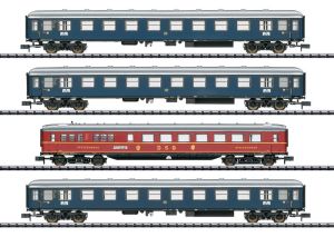 Minitrix 15132 Schnellzugwagen-Set &bdquo;MERKUR&ldquo; LED