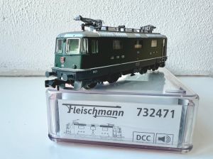 E-Lok Re 4/4 II DCC Sound #11214 SBB dunkelgrün