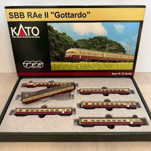KATO K11405 Spur N Gottardo INNENLICHT SBB CFF FFS RAeII TEE Historic Triebzug