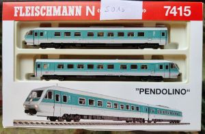 Diesel-Triebzug BR 610 (´Pendolino´) mit Motorwagen 2. Kl. und Steuerwagen 1./2. Kl., OVP (5.010)