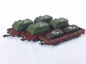 Roco Panzerzug beladen mit Panzer M113 und VW Golf!