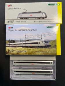 Minitrix Spur N 16085 15160 15161 E-Lok BR 101 Metropolitan NEU