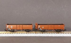 Set offene G&uuml;terwagen Omm 52 der DB, Epoche III