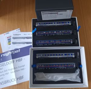 5 tlg. Wagen-Set "Nightjet EN421" OVP