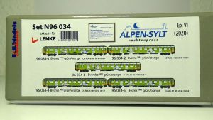 LIEGEWAGENSET 5-TEILIG NACHTEXPRESS ALPEN-SYLT