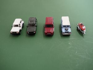 PKW + Boote + Wohnwagen Konvolut, 22 Modelle